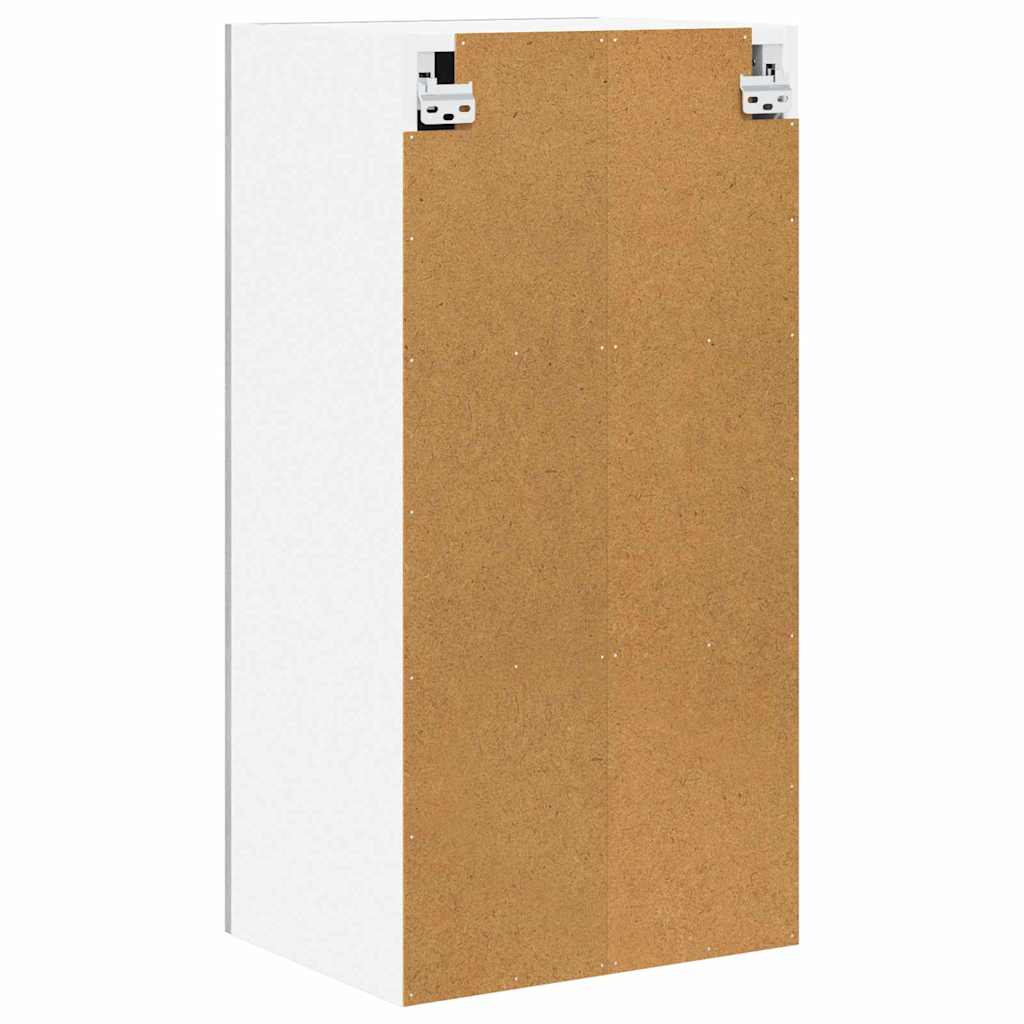 Hängeschrank mit Tür Riga Grau Sonoma und Weiß 40 x 31 x 80 cm